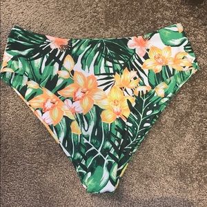 High waisted bathing suit bottoms